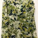 Halogen  Green Floral Sleeveless Silk Blouse Womens SP Fall Fairy Core Tank Top Photo 1