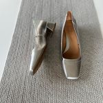 Naturalizer Huntley Silver Metallic Block Heel Square Toe Pumps Dress Shoes Sz 8 Photo 4