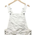 Rebecca Minkoff Shlee Dungarees White Cutoff Denim Shortalls Women’s Size Large Photo 4