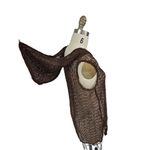 La Blanca knit beach cover-up rich brown color sequins hoodie Photo 5