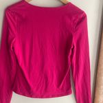 Boden Double Layer Scoop Long Sleeve Top Pink Size 6 Photo 6
