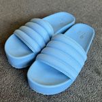 mix no. 6  Cortlynn Slide Light Blue Platform Sandals Photo 1