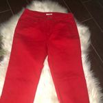Jones New York sports red crop denim sz 8 Photo 1