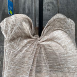 Cupshe  Lightweight Tan Asymmetrical Ruched Sundress Coverup Size Small Photo 5