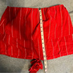Honey Belle  red stripe strapless crop top and short set size M Photo 8