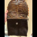 Custom Made Hide Leather & Genuine Alligator Bag By Lanzano Leather Dark Brown Photo 7