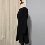 New POPJULI Black One Shoulder Long Sleeve Fit Flare Gothic Zip Dress Women L Size L Photo 2