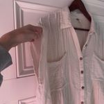 Free People  sleevless gauze button down dress- Small Photo 4