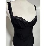 Arianne Lace‎ Trim Bodysuit Black Floral Patterned Sleeveless Lingerie Top Small Photo 1