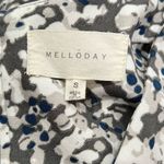 MELLODAY  V-Neck Short Sleeve Techno Top Women’s Small Photo 3