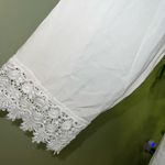 Solitaire  Swim White Crochet Sunflower Swim Cover up Size Small Photo 2