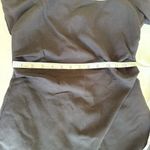 ZARA NWOT puff sleeve open back linen blend mini dress cross straps black medium Photo 14