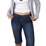 Levi's  553 blue denim capri shorts #denimshorts Photo 0