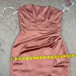 After Six  6888 Strapless Corset Satin Gown Copper Penny 0 Photo 7