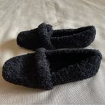 Seychelles Black Faux Shearling Loafers Size 10 Cozy Slip On Flat Shoes Fuzzy Photo 4