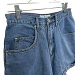 L.A. Blues  Medium Wash Mom Style Size 28 Cuffed Hem Denim Jean Shorts. Photo 2