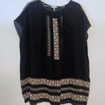 Joie  Super Oversized Lagenlook Embroidered Boho Tunic Dress Size XXS Photo 0