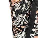 Free People Knit Long Cardigan Chunky Sweater Peach Cream Multi Sz XS-M Boho Photo 8