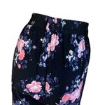 Torrid FLORAL BLACK CHALLIS WIDE LEG PINK & BLUE PRINT PANTS (2X) Photo 7