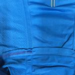 Athleta  1/4 Zip Track Running Shirt Pullover Sz M Bright Blue Long Sleeve Active Photo 4