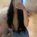 ASOS Mock Neck Striped Top Photo 4