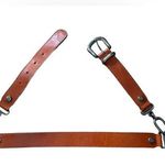 Doncaster Tan Luxury Western Utility Equestrian Metal Chain Link Belt Photo 0