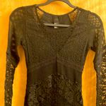H&M  black lace and mesh body con dress Photo 1