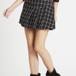 BCBGeneration NEW Side Pleat Grid Tweed Skirt Size 4 Dark Academia Plaid Photo 0