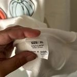 Boutique Women’s pullover White Colorful Pumpkin Graphic Sweatshirt size XL Photo 6
