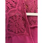 Merona Swimsuit Coverup Cover Up Crochet Tassels Wine Red Women’s M Photo 2