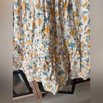 Ella Blu eyelet floral smocked mini dress tiered ruffle sleeveless marigold Orange Photo 5