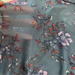 Vintage 90s/Y2k Charlotte Russe Sheer Mesh Floral Mock Neck Bodysuit Size S Gray Photo 4