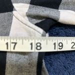 Uniqlo Black and White Plaid Women's Button Down Shirt Photo 2