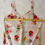 Oscar de la Renta OSCAR DE LA‎ RENTA Pink Label Floral Satin Slip Midi Dress Size Medium Photo 7