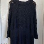 Anthropologie MOTH navy oversized knit tunic sweater size L lagenlook Photo 0