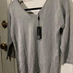 Macy's Silver Sparkle knit sweater top Photo 1