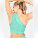 Fabletics  Indy Seamless Sports Bra - Bermuda Sea/Raincloud - Small - EUC Photo 2