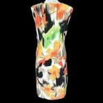 Calvin Klein Abstract Print Sleeveless Wrap Dress Multicolor Photo 2