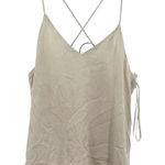 Mango suit size XS tank top open back cream ivory off white strappy sleeveless Photo 0