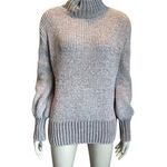 Cynthia Rowley Grey Long Sleeve Turtleneck Sweater Photo 1