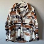 Altar'd State Altar’d State CeCe Aztec fleece oversized shacket Photo 2