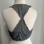 Free People  Intimates Galloon Lace Racerback Bra Graphite Gray Womens Size Large Photo 2