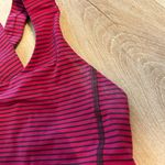 Lululemon  All sport Bra Hyper Stripe Bordeaux Drama Bumble Berry size 6 Photo 1