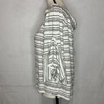 cha cha vente  Short Sleeve Knit Off-Shoulder Black/White Striped Top Size L Photo 3