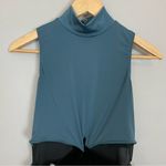 Weissman Dance Costume Adult Medium Velvet‎ Bottom Sleeveless Open Front Skirt Blue Photo 3