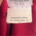 Horny Toad  Rosalinda Dress Size Medium Red Organic Cotton Blend Ruched Midi Photo 7