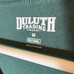 Duluth Trading Co No Yank Long Sleeve V Neck Shirt Green Womens Size Medium Photo 1