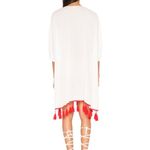 Show Me Your Mumu NWT  Mae Mu Tassel Dress in Casa Love Embroidery sz M white red Photo 3