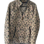 LIV Outdoor Women's Size Large Multicolored Sherpa Half Zip Sweater Black Photo 0