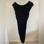Bailey 44 Skinny Bunny Shirred Bodycon Midi Dress Black Speckle (Small) Photo 2